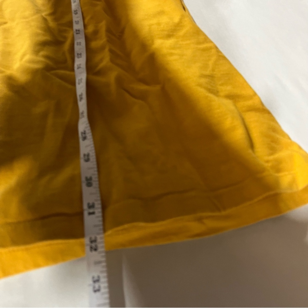 Frankie Shop NEW Golden Yellow Cotton Shirt Dress Large - Picture 6 of 8